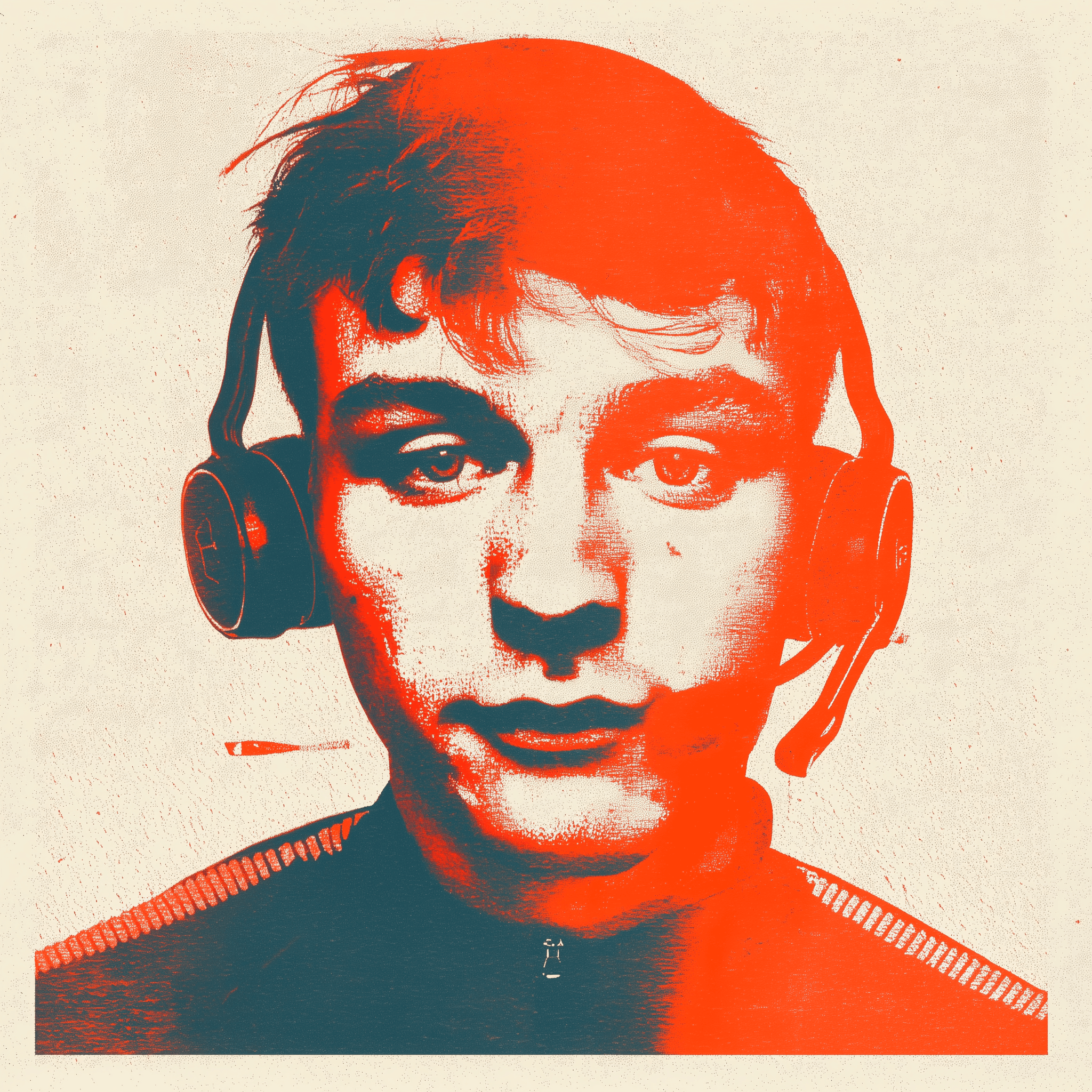 Vine with a headset at a desk — marketing agency era 2023